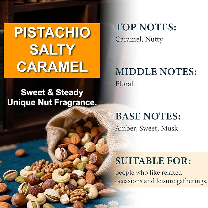 Hanging Car Air Freshener (Pack of 3) : Luxury Car Perfume for Women Men | Cute & Reusable Bottle with 45+ Days Long-Lasting Fragrance Oil Diffuser, Pistachio Salty Caramel