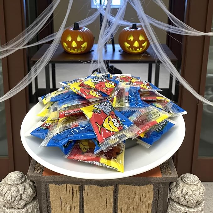 2 In 1 Gummies -1.5 lbs Mini Assorted Fruity Flavors-Snack Size Minis Individually Wrapped-for Irresistible Snacking Delight(24 oz)