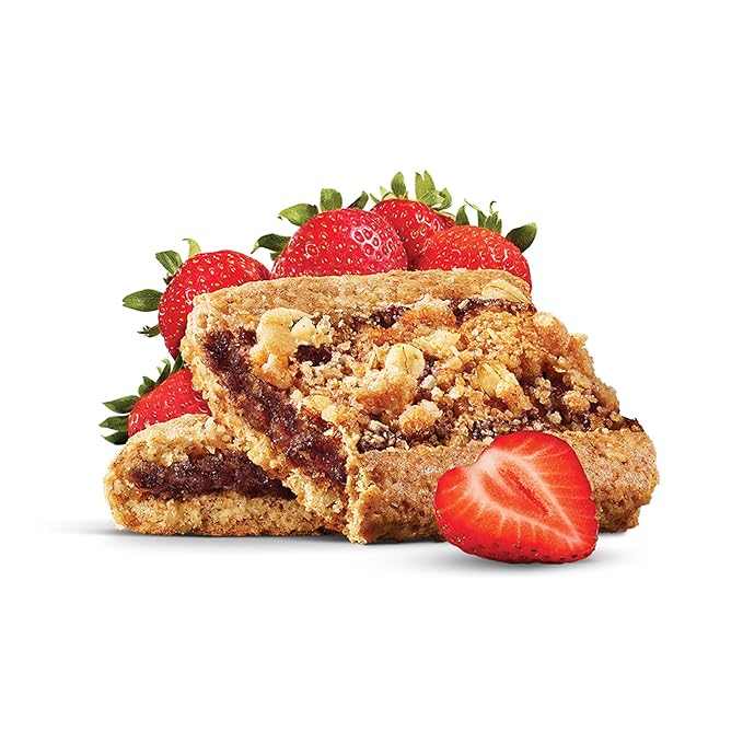 Nature's Bakery Oatmeal Crumble Bars, Strawberry, 6-6 Count Boxes (36 Bars), Vegan Snacks, Non-GMO