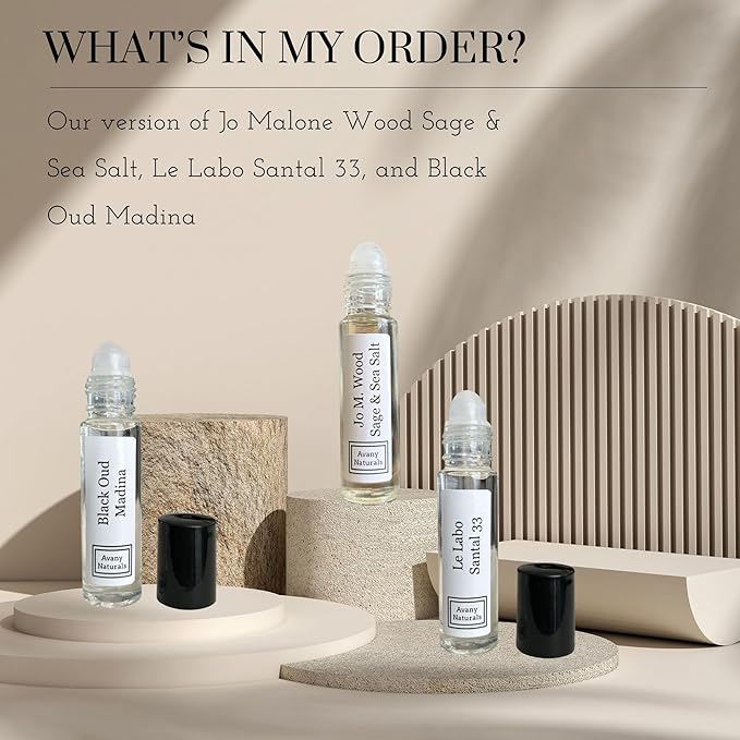 Womens Perfume Sampler Set - Mini Fragrance Oil For Woman, Roll On Body Oil, Perfume Samples, Fragrance Oil for Skin, Gift For Her, 3 Pc (Complicated)