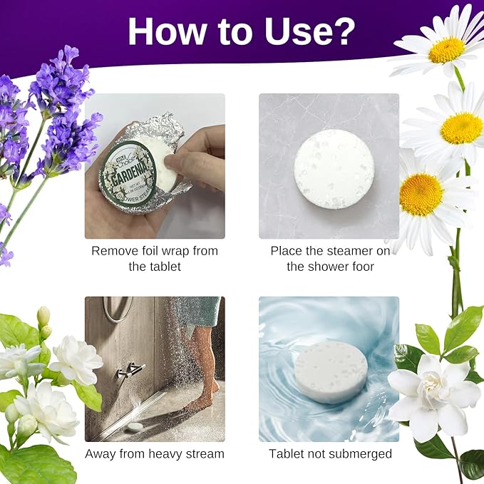 W&E Choice Shower Steamers Aromatherapy 8 Pcs- Shower Bombs with Natural Essential Oils for Daily Relaxation & Stress Relief, Birthday Gifts for Women & Men, Mom, Teen