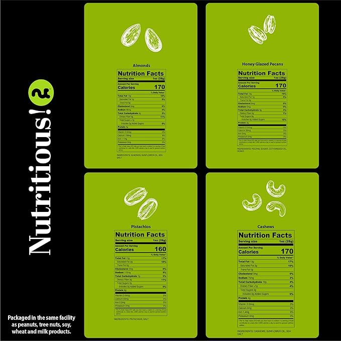 NUT CRAVINGS - Diwali Sweets Hamper Mixed Nuts Gift Basket + Heart Ribbon (4 Assortments) Food Arrangement, Healthy Snack Care Package, Food Assortments