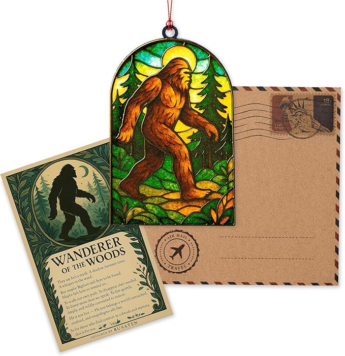 Funny Christmas ornaments - Bigfoot gifts - Big foot sasquatch gift - Sasquatch Gifts - Bigfoot ornament - Christmas ornaments 2025 - White elephant gifts - Xmas Tree Funny Decoration