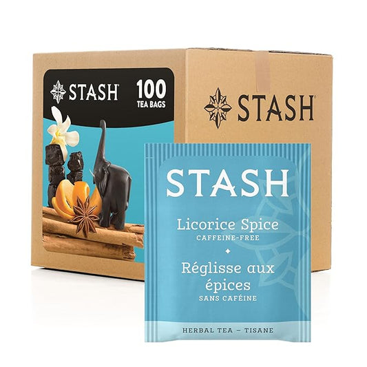 Stash Tea Licorice Spice Herbal Tea, Box of 100 Tea Bags
