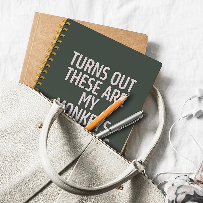 Funny Notebooks for Work, Green Aesthetic Journal, Funny Boss Day Gifts, Boss Gifts for Men Women, Funny Gifts for Boss, Boss Office Decor, Spiral Notebook 5.5x8.3 Inch