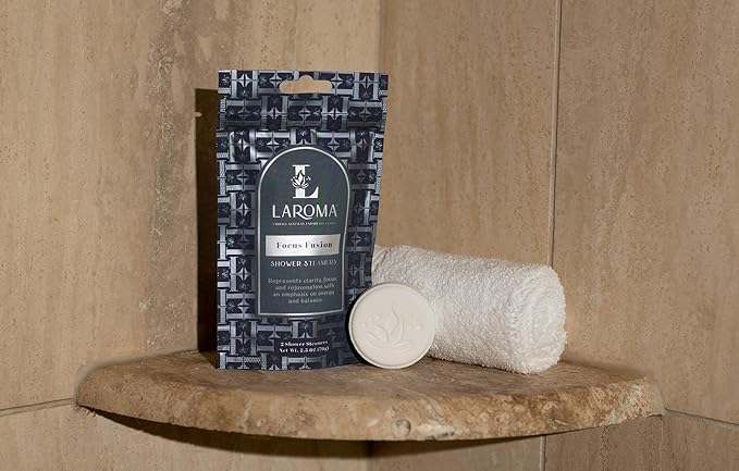 Laroma Shower Steamers, Hand-crafted in the USA, Focus Fusion, 6 Steamers
