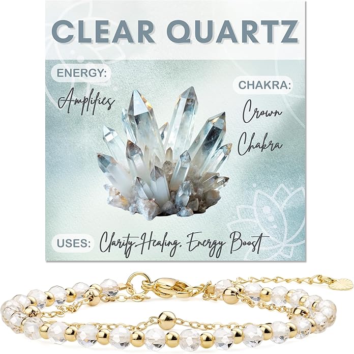 Farfume Crystal Bracelet Beaded Bracelets for Women 4mm Natural Stone Beads Gemstone Handmade Anxiety Jewelry Gifts