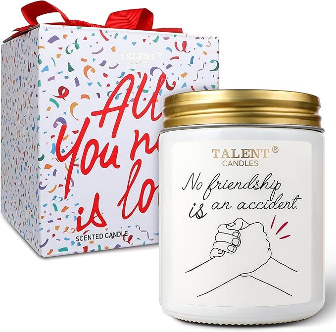 Champagne Cassis & Honey Scented Candle - Funny Birthday Gifts for Women & Men Friends