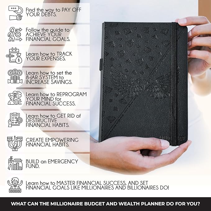 Budget Planner and Monthly Bill Organizer - Finance Planner, 12-Month Journey to Financial Freedom | Bill Payment Tracker Monthly Organizer, Money Saving & Expense Tracker | Undated Budgeting Journal