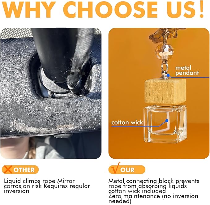 Night Ice Car Air Freshener for Men, Long Lasting Strong Car Perfume, Essential Oil Diffuser for Car, 2 Pack