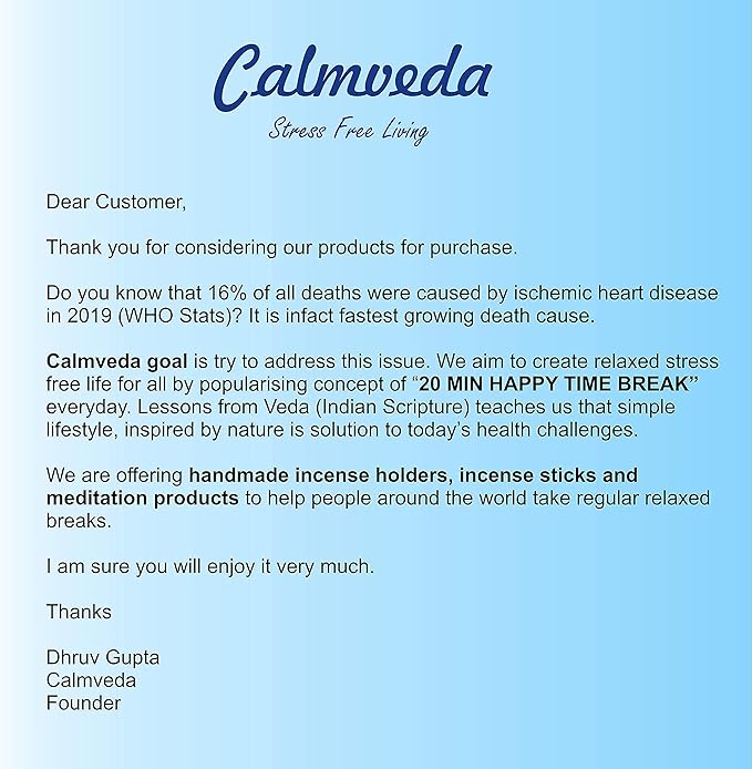 Chakra Incense Holder for Sticks - Handmade Dual Inscents- Holders | Perfect as Spiritual or Meditation Insense Holder (10 inch)