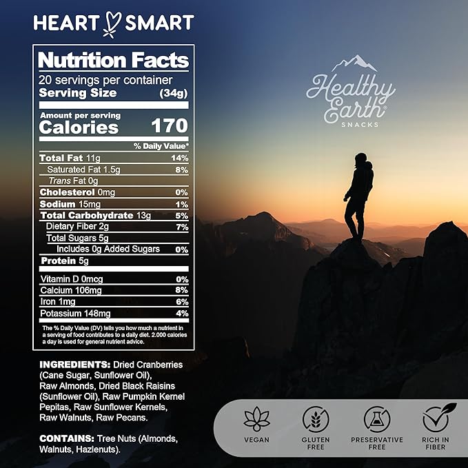 Mixed Nuts Unsalted | Trail Mix | Trail Mix without Peanuts | Sugar Free | Gourmet, Protein, Gluten Free, No Preservatives, High Fiber Snacks (Wellness Support)