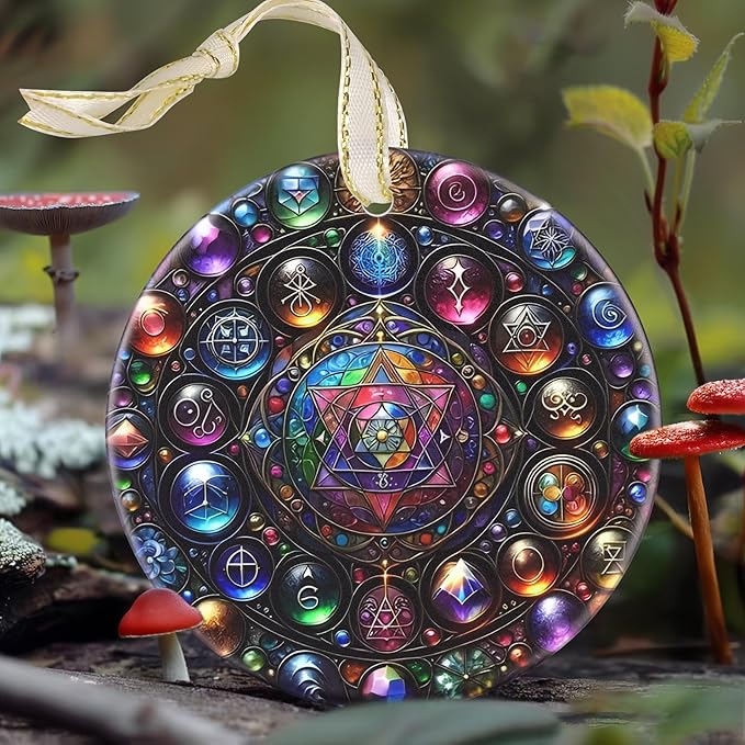 Alchemy 3.5 Inch Ceramic Christmas Hanging Ornament - Tree Decoration, Gift for Christmas & Holiday Present Exchange