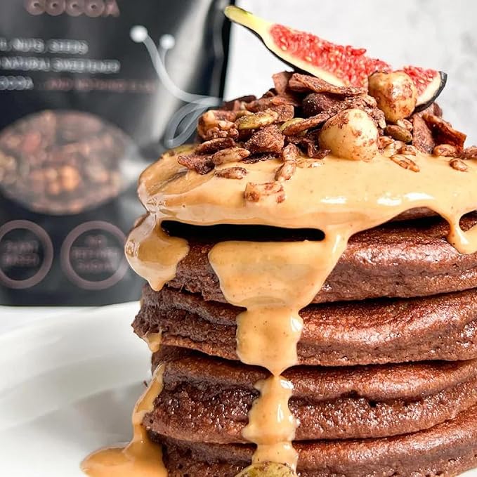 Keto Hana Keto Nut Granola (11oz), Cocoa Flavored- Low Carb, Low Calorie, High Protein (2g Net Carbs) (Pack of 2)