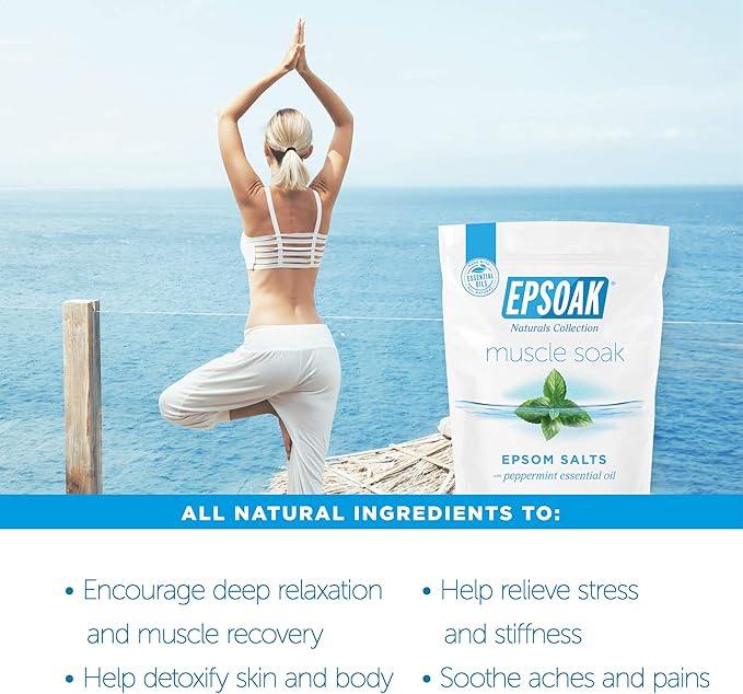 Epsoak Epsom Salt 2 lbs - Muscle Soak Bath Salts