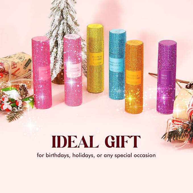 Body Spray for Women, Tropical Jasmine, Diamond embellished Fragrance Mist, 3.4 fl oz