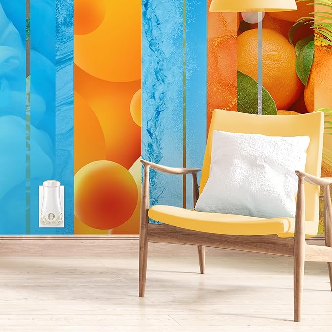 Glade PlugIns Refills Air Freshener,Coastal Sunshine Citrus, Scented and Essential Oils for Home and Bathroom, 0.67 Fl Oz, 5 Count