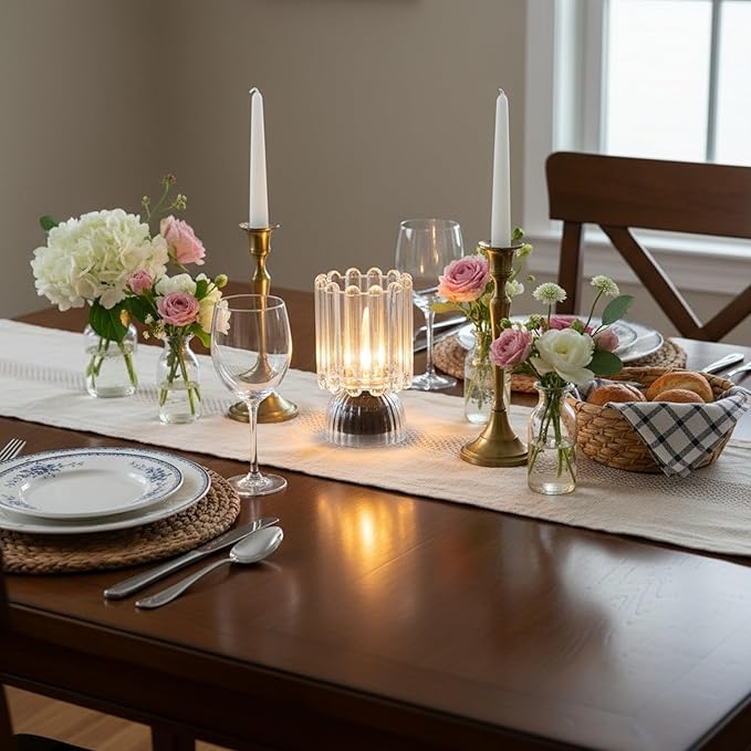 Battery Operated Lamp with Auto-Off Timer, Cordless Table Night Light for Bedroom & Entryway, Portable LED Lamp for Home, Outdoor, Camping No Battery Included (‎Wine Glass Design-White)