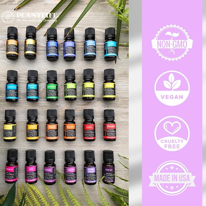 Plantlife Spa Aromatherapy Essential Oil Blend - Straight from The Plant 100% Pure Therapeutic Grade - No Additives or Fillers - Made in California 10 ml