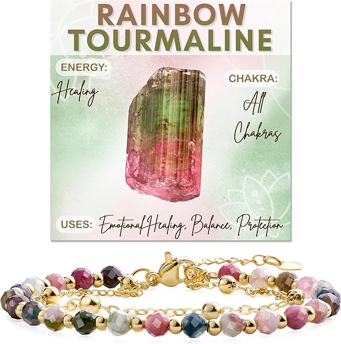 Farfume Crystal Bracelet Beaded Bracelets for Women 4mm Natural Stone Beads Gemstone Handmade Anxiety Jewelry Gifts