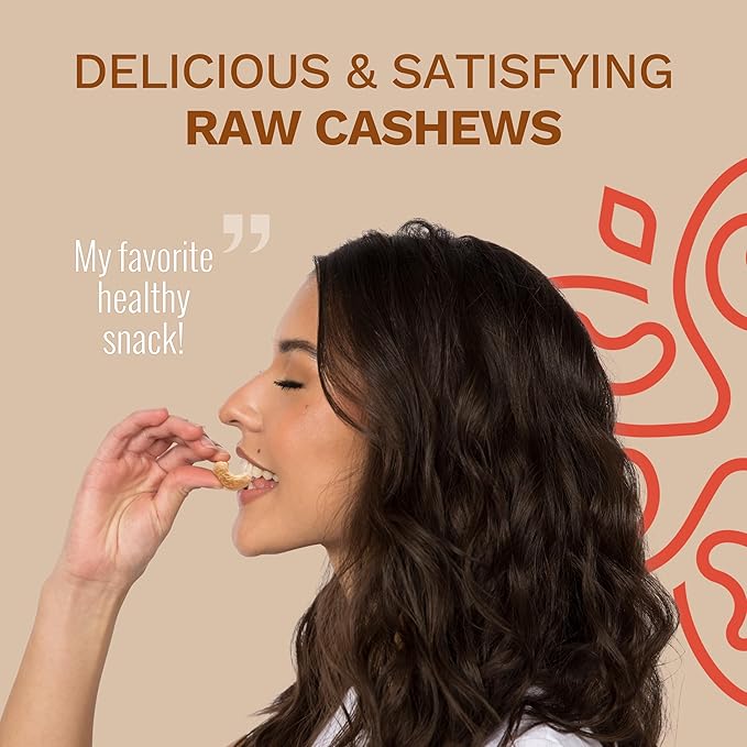 Raw Jumbo Cashews by Karma Nuts, Whole, Vegan, Gluten Free, Low Net Carb, Natural, No Sugar Added, Keto Friendly, Everyday Nut Snack, 1.5 Ounce (12 Snack Packs)