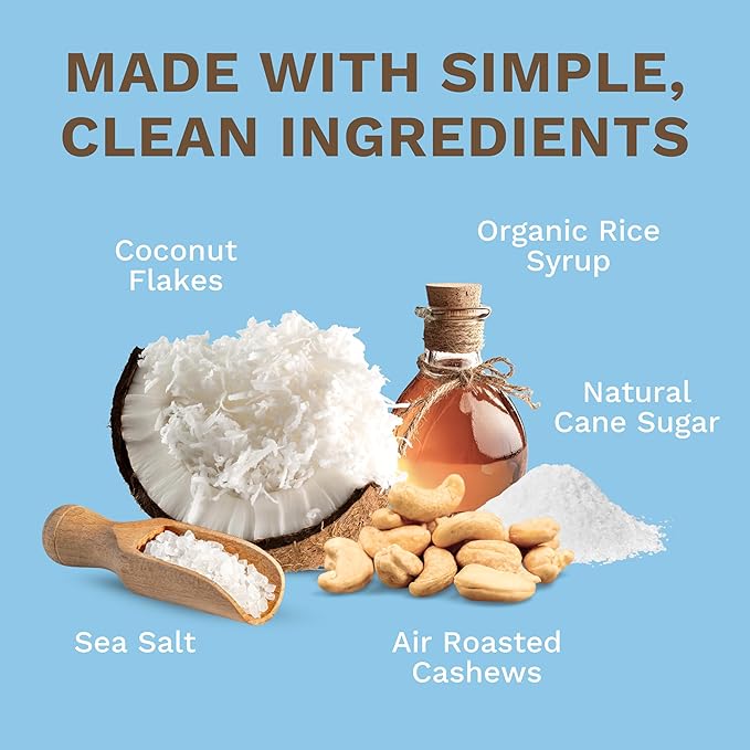 Toasted Coconut Cashews by Karma Nuts, Whole, Sweet, Roasted, Vegan, Gluten Free, Low Net Carb, Natural, Everyday Nut Snack, 1.5 Ounce (12 Snack Packs)