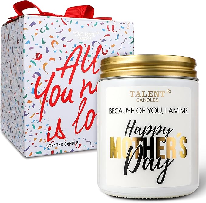 Elegant Scented Candle for Mom | Mother's Day Gift | Iris & Orange Blossom 8.4oz Candle Jars