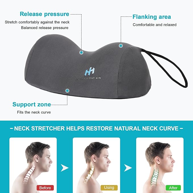 Cervical Pillow Relieves Neck Pressure High-Density Memory Cotton Supports Cervical Sleep Traction Pillow to Help Deep Sleep