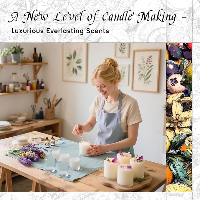 HIQILI Tide Drift Fragrance Oil, Ocean & Jasmine Scents, Making Candle, Room Spray, Essential Oil Diffuser, DIY Body Butter & Hair Perfume - 1 Fl Oz