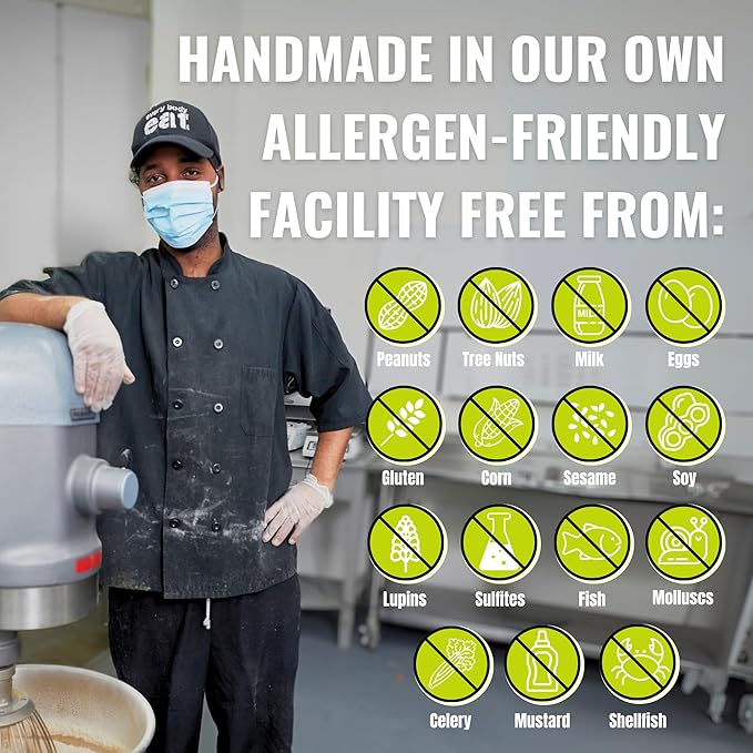 Every Body Eat Crunchy Cookie Bites, Gluten & Dairy Free, Vegan, School Safe Lunch Snacks, Single Serve (Pack of 20) (Ginger Cinnamon)