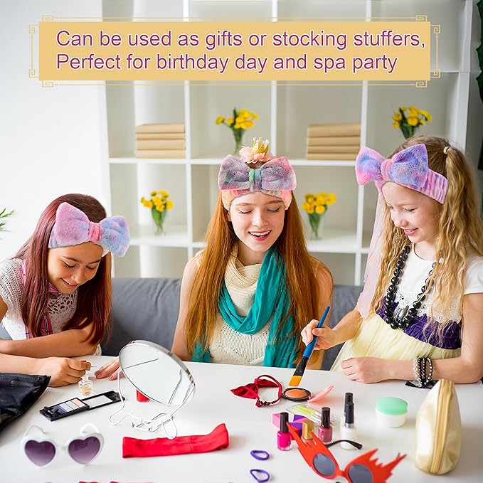 WSYUB Makeup&Skincare Headband, Spa Headband, Headbands for Washing Face, Stuffers for Teens Women, Bow Headbands for Girls Gifts