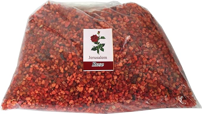 Holy Land Market Jerusalem Crushed and Sealed Flower Incense from The Holy Land (Rose, 16 Ounces)