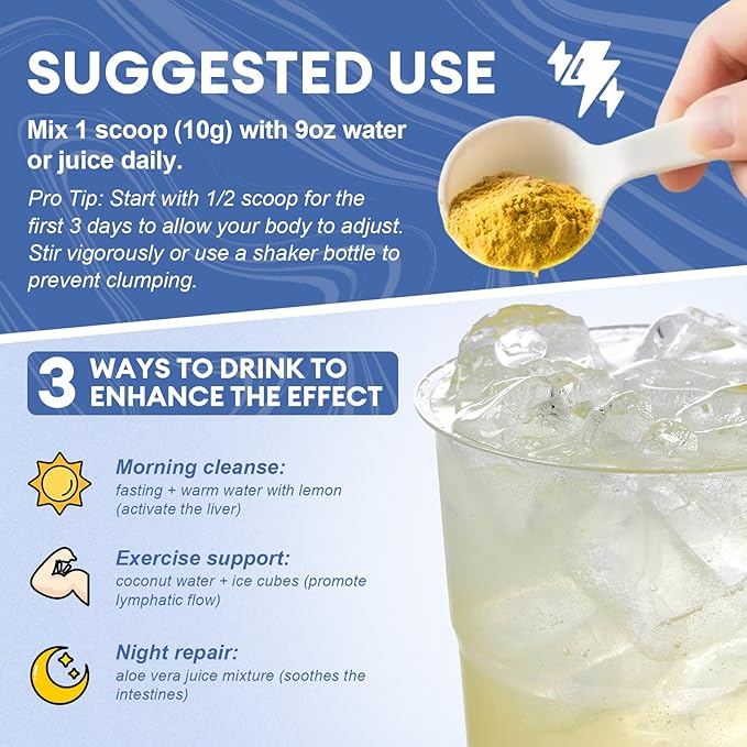 29-in-1 Full Body Detox Powder with Milk Thistle | Potent Earthy Taste from Natural Ingredients | Liver & Digestive Support Supplement | 30 Servings