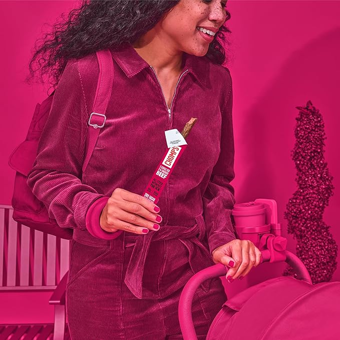 Chomps Grass-Fed and Finished Spicy Habanero Beef Jerky Snack Sticks 10-Pack - Keto, Paleo, Whole30, 10g Lean Meat Protein, Gluten-Free, Zero Sugar Food, Non-GMO