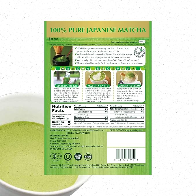 Itoen Oi Ocha Organic Matcha 100g(3.53 oz)