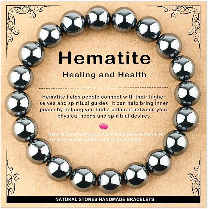 AD Beads 4mm6mm8mm10mm Handmade Bracelet - Natural Gemstone for Peace and Tranquility - Meditation, Yoga, Healing and Energy Gift for Unisex