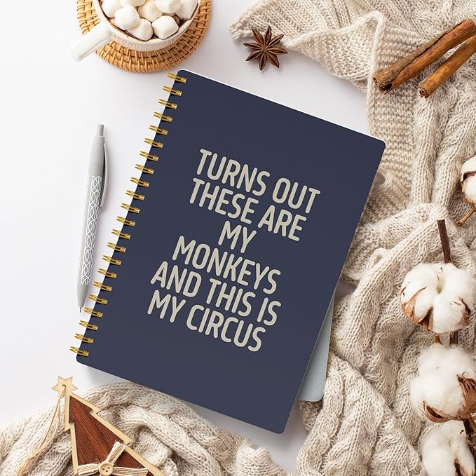 Funny Notebooks for Work, Blue Aesthetic Journal, Funny Boss Day Gifts, Boss Gifts for Men Women, Funny Gifts for Boss, Boss Office Decor, Spiral Notebook 5.5x8.3 Inch