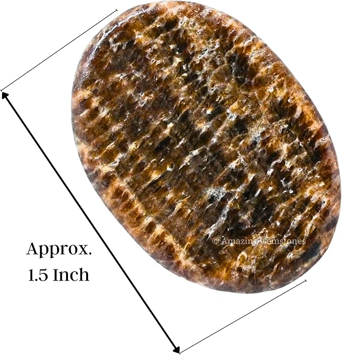 Amazing Gemstone Aragonite Worry Stone Crystals and Healing Stones - Worry Stones for Stress Relief Gift - Piedra Crystal Fidget for Meditation, Relaxation - Unique Stocking Stuffers & Birthday Gifts