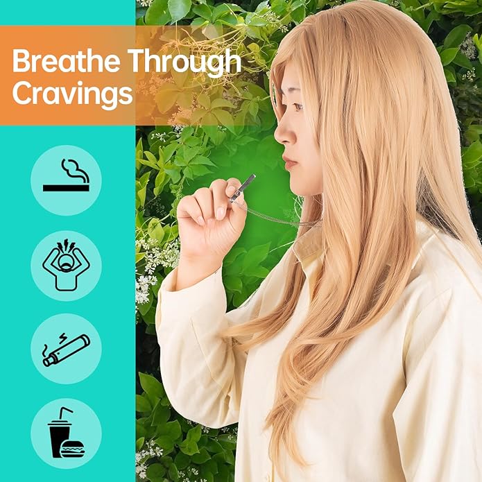 Cross Breathing Necklace for Anxiety, Inspirational Bible Verse Mindfulness Pendant Necklace, Stainless Steel Meditation Breathwork Tool, Anxiety Relief Items for Teens Gift