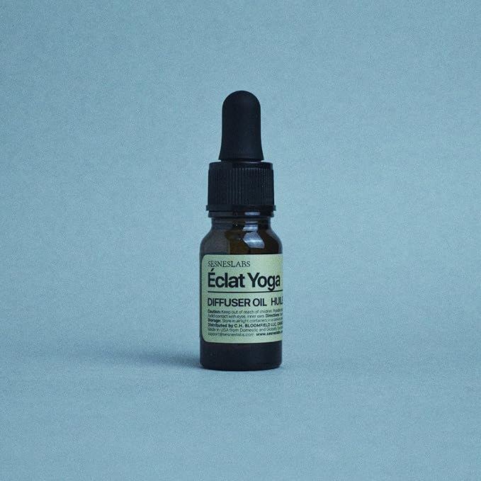 Éclat Yoga Diffuser Oil, Cosmopolitan Yoga Selection,Italian Lemon/Bergamot, Pear, Basil, Ginger Flower, Musk Essential Oils Blend for Ultrasonic Diffuser (.33 oz/10 ml)