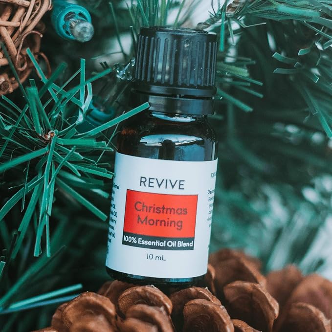 Christmas Morning 10 ml by REVIVE Essential Oils - 100% Pure Therapeutic Grade, for Diffuser, Humidifier, Massage, Aromatherapy, Skin & Hair Care - Cruelty Free - Unrefined Oils with No Fillers.