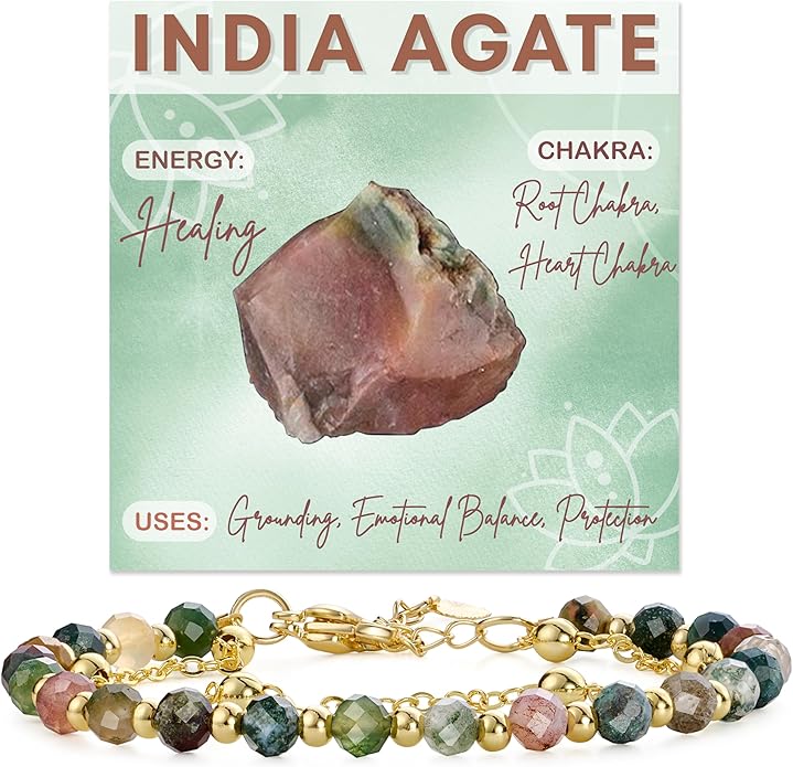 Farfume Crystal Bracelet Beaded Bracelets for Women 4mm Natural Stone Beads Gemstone Handmade Anxiety Jewelry Gifts