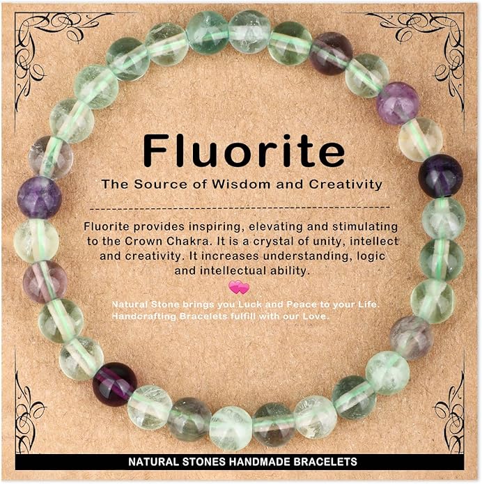 AD Beads 4mm6mm8mm10mm Handmade Bracelet - Natural Gemstone for Peace and Tranquility - Meditation, Yoga, Healing and Energy Gift for Unisex