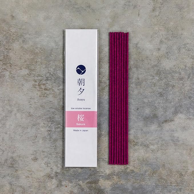 Asayu Japan Incense Sticks Assortment - 5 Floral Fragrances, 20g, 100% Made in Japan Incense Sampler Variety Pack - for Yoga, Zen Meditation & Relaxation