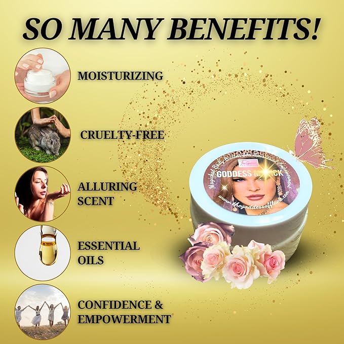 Goddess Magick Body Butter – Luxurious Natural Moisturizer with Shea Butter, Eucalyptus Oil, Vitamin E & Sunflower Oil | Aromatherapy Skincare for Radiance, Chakra Healing & Self-Love