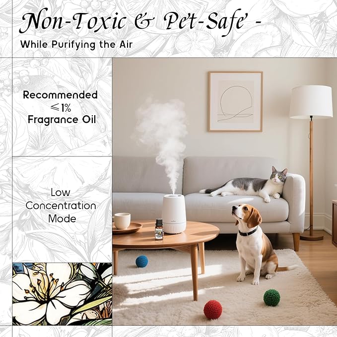 HIQILI Sandalwood Glyph Diffuser Oil, Inspired by Gio. Santal, Fall Scents, Long Lasting Scents for Home Diffuser, Relaxing - 0.34 Fl Oz