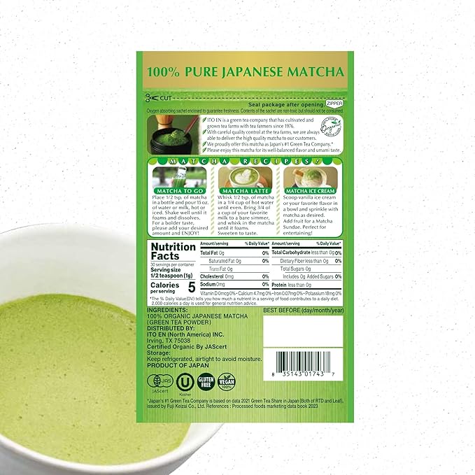 Itoen Oi Ocha Organic Matcha 30g(1.06 oz)