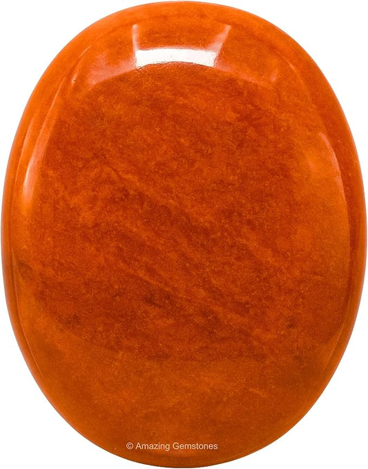 Amazing Gemstone Chocolate Jasper Crystals and Healing Stones - Large Palm Stone Crystals Piedra - Crystal for Good Luck, Positive Energy, Meditation - Unique Stocking Stuffers and Birthday Gifts