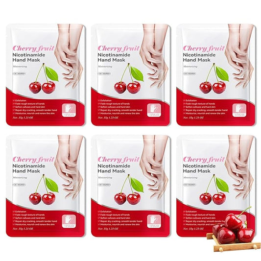 6PCS Hand Masks,Hydrating Hand Masks Moisturizing Gloves Overnight for Dry Cracked Hands,Daily Hand Care Hand Masks Gift Set for Women and Men B