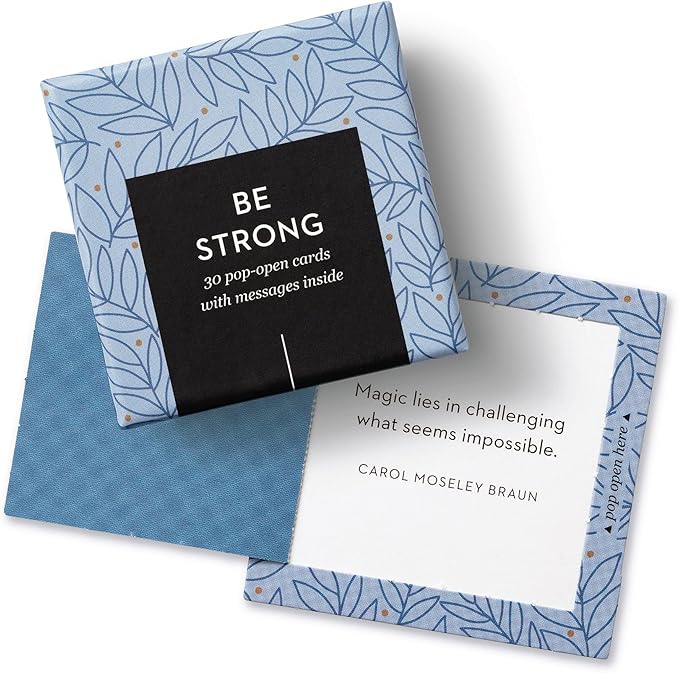 Compendium ThoughtFulls Pop-Open Cards — 4-Pack of You're Awesome, You Matter, Be Strong, Life Is Beautiful — 120 Pop-Open Cards, Each with a Different Message Inside